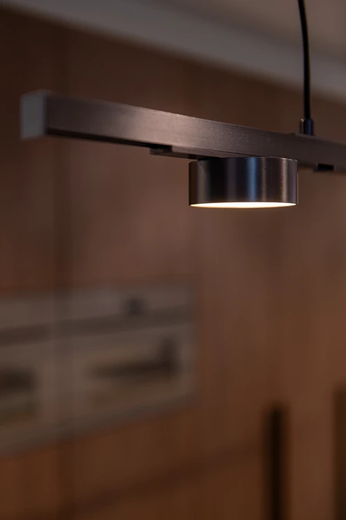 Lucide Premium LINIAL FIXXT Spot sur rail - Système de rail monophasé / Éclairage sur rail smart - Smart - 48V Track - 1xLED - Canon Fusil Mat - ambiance 2